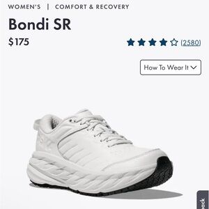 Hoka White Sneakers with Chunky Design and Breathable Upper